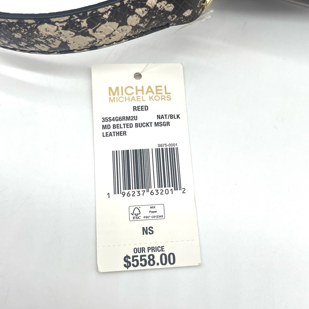 Michael Kors Reed Medium Bucket Messenger Crossbody Bag - Picture 9 of 9